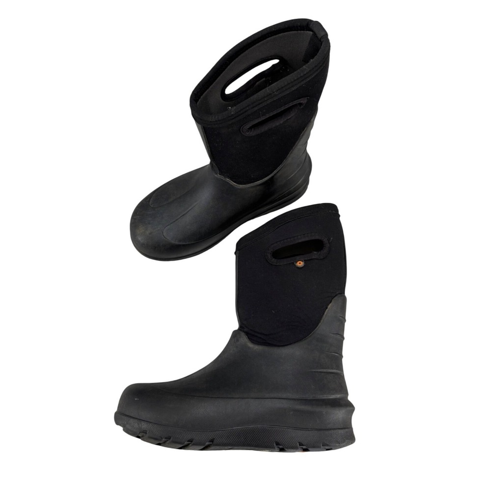 Bogs Neo-Classic High Rain Boots Waterproof Insulated Snow Boots Black Kids 3